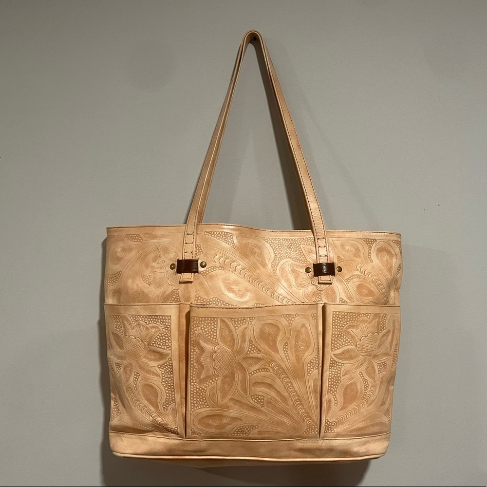 Tooled Leather Western Purse